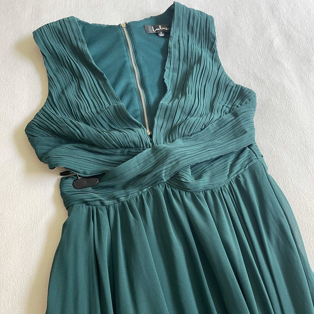 Lulus green bridesmaid dress